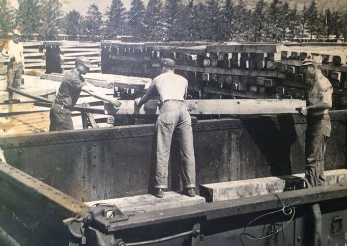 Mount Union Railroad Tie Yard 1950s